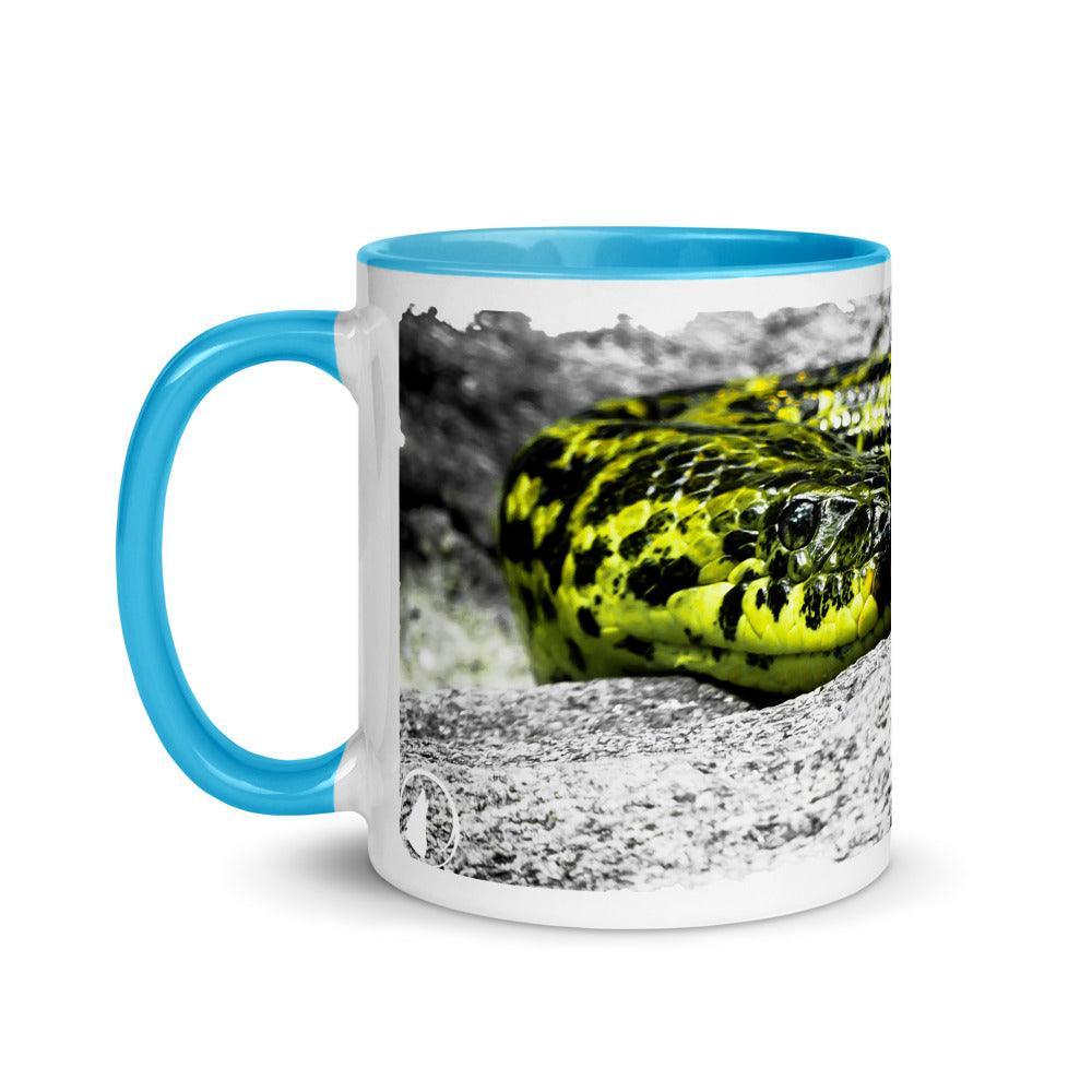 Gelbe Anaconda - Farbige Tasse Howling Nature