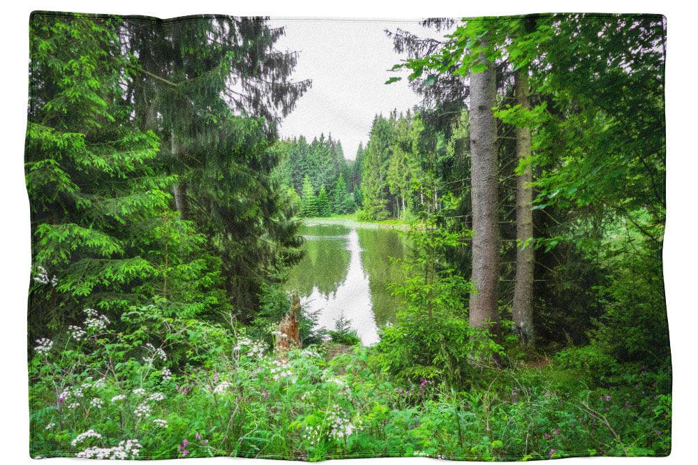 Harz, versteckter Teichblick - Kuscheldecke Howling Nature