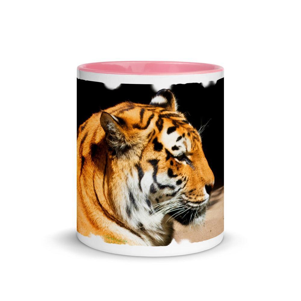 Tiger mit strahlendem Fell - Farbige Tasse Howling Nature