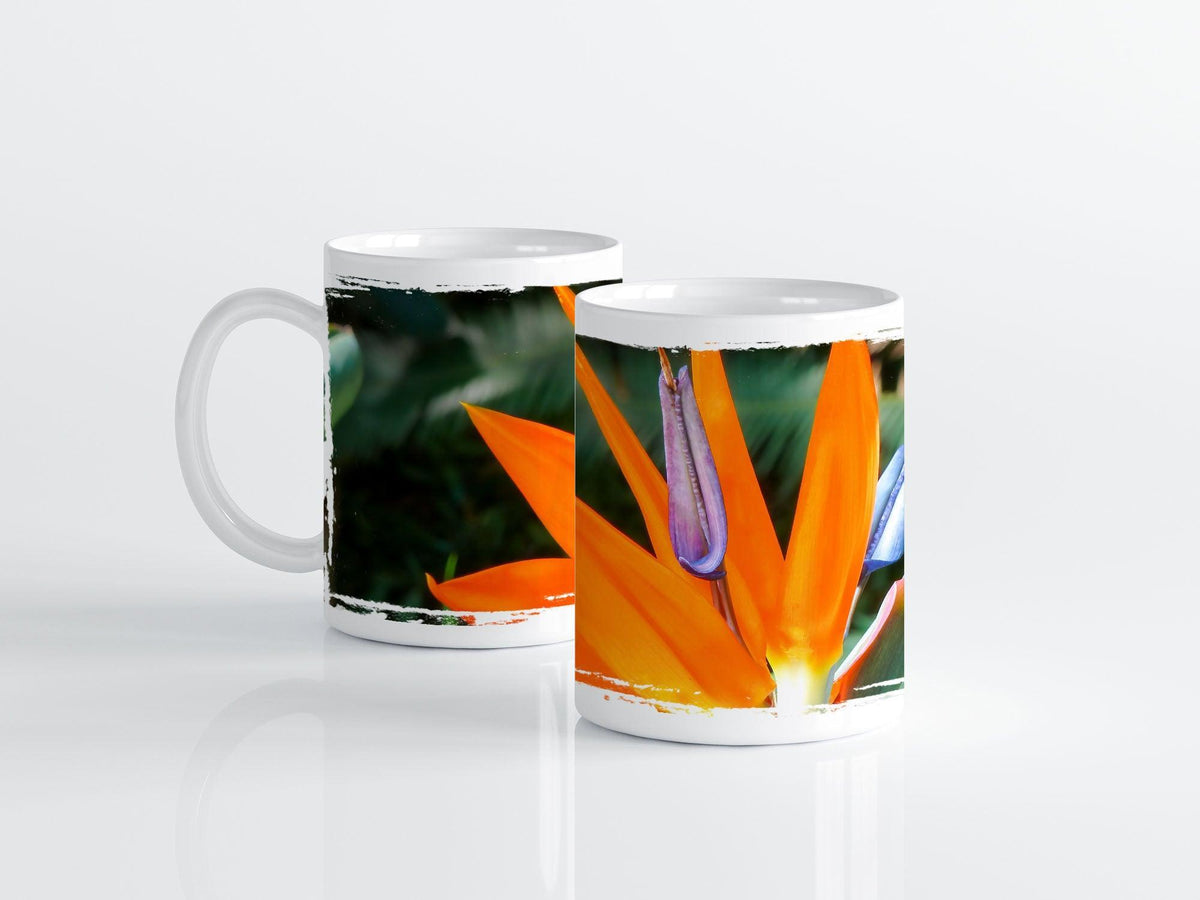 Paradiesvogelblume - Tasse, weiß - Howling Nature