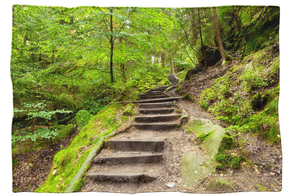 Sächsische Schweiz, Stufen ins Grüne - Kuscheldecke - Howling Nature